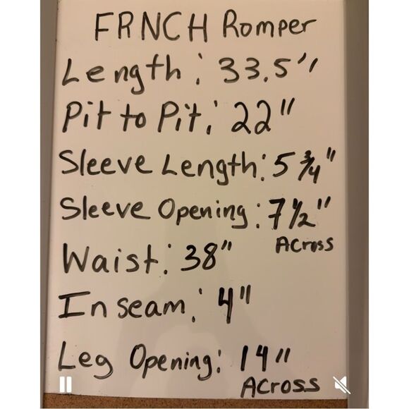 FRNCH Rib Knit Belted Romper, Royal Blue Size Large - Picture 12 of 12